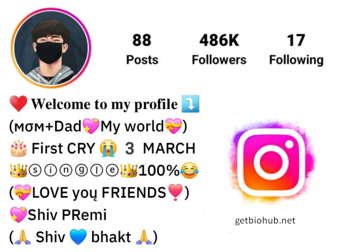 Trendy Instagram VIP Bio Font Styles for Boys