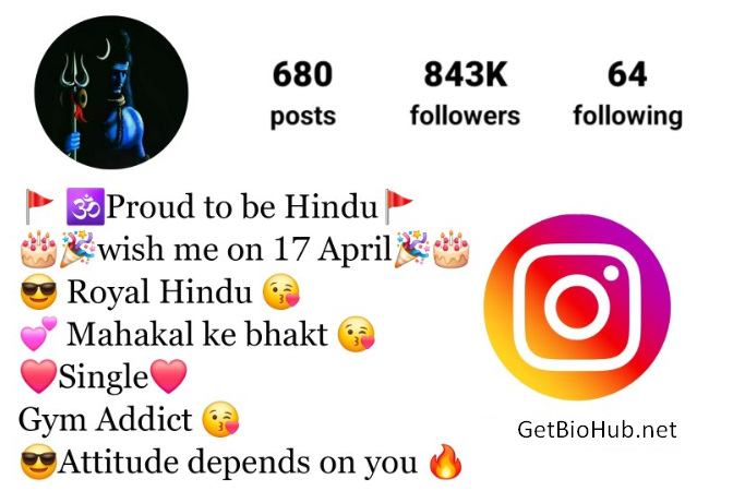 300+ Stylish Mahakal Bios for Instagram in Hindi - Attitude Captions to Elevate Your Profile