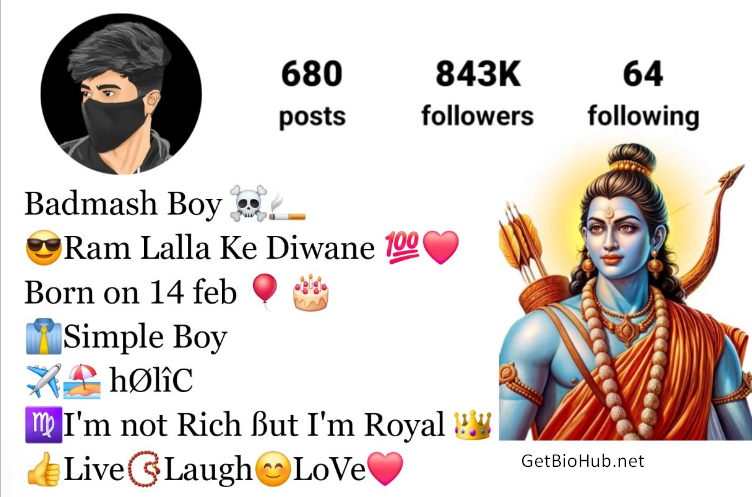 (175+) जय श्री राम Instagram Bio in Hindi – Stylish & Attitude Quotes for Your Profile