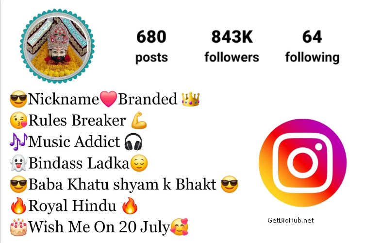 180+ Best Khatu Shyam Instagram Bios to Elevate Your Profile