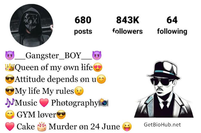 380+ Stylish Gangster Bios for Instagram – Cool & Attitude-Filled Bio Ideas