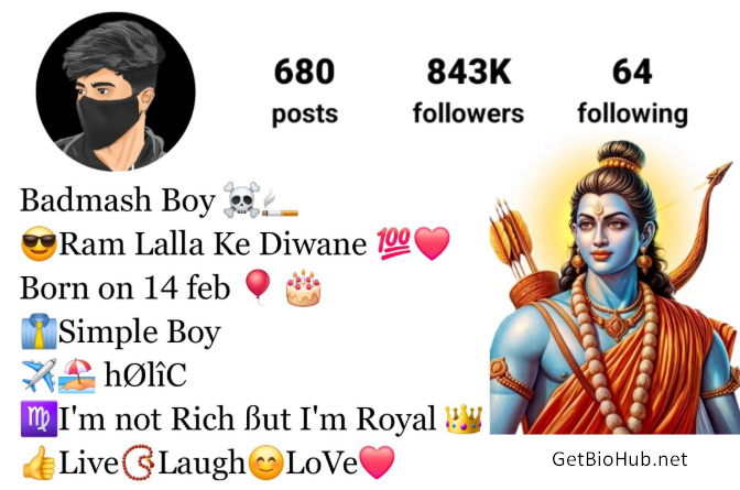 (175+) Jai Shree Ram Instagram Bio in Hindi – Attitude & Stylish