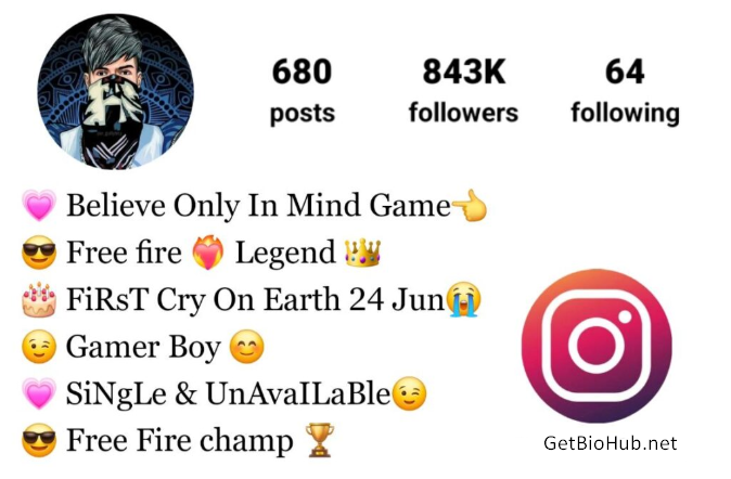 (375+) Best Free Fire Bios for Instagram | Unique Free Fire Gaming Bios