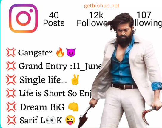 Top 300+ Gangster Instagram Bios - Stylish & Attitude-Filled Bios for 2025