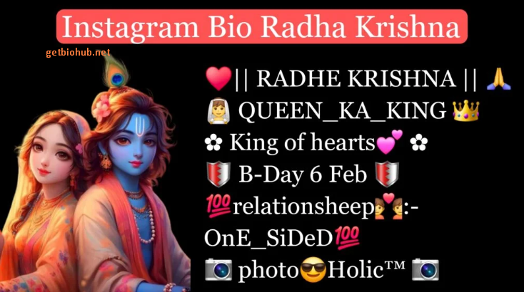 100+ Best Radha Krishna Bios for Instagram - Radhe Radhe Bio Ideas