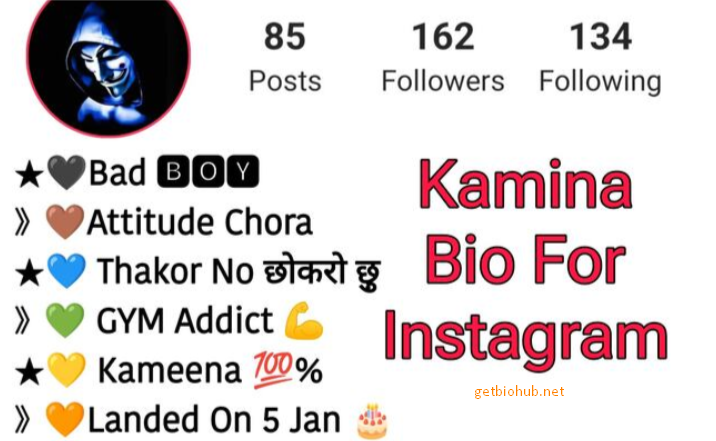 110+ Best Kamina Bio for Instagram - Stylish Instagram Bios for Kamina Boys (2025)