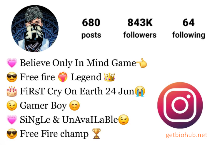 375+ Best Free Fire Instagram Bios for Gamers