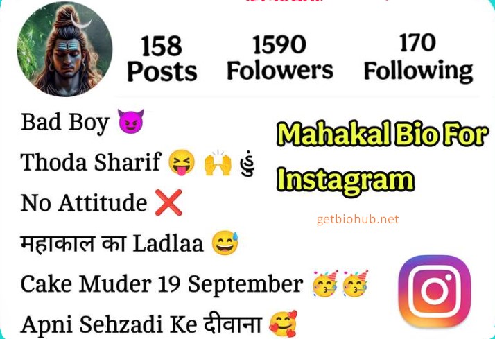 Mahakal Bio for Instagram