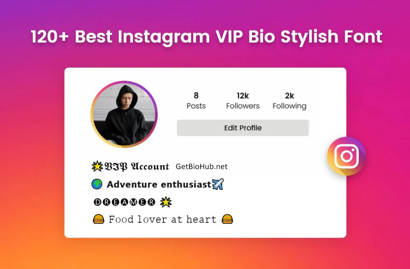 120+ Stylish Instagram VIP Bio Fonts to Boost Your Profile in 2025